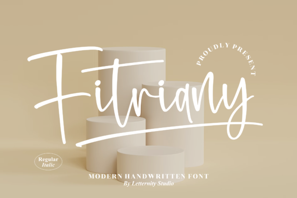 Fitriany Font Fitriany Font Poster 1