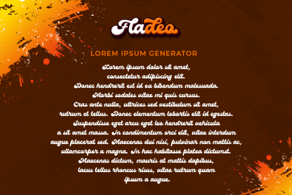 Fladeo Font Poster 6