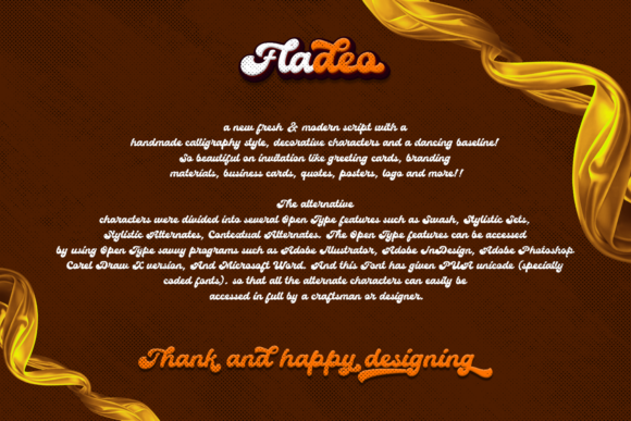 Fladeo Font Poster 7