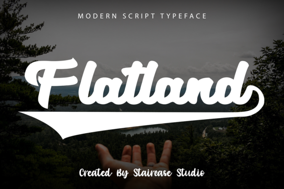 Flatland Font Poster 1