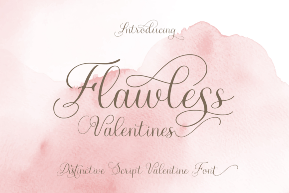 Flawless Valentines Font Poster 1