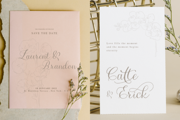 Flawless Valentines Font Poster 5