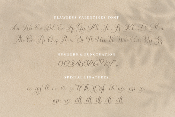 Flawless Valentines Font Poster 9