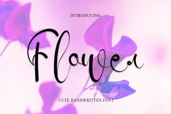 Flower Font Poster 1