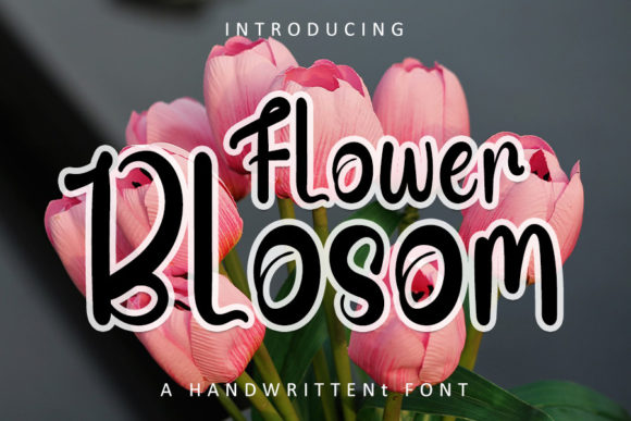 Flower Blosom Font Poster 1