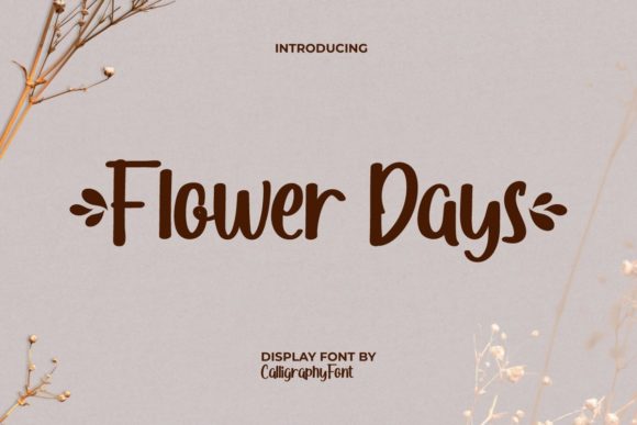 Flower Days Font Poster 1