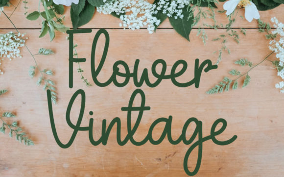 Flower Vintage Font