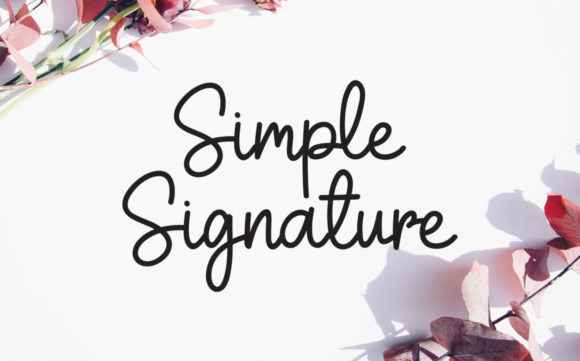 Flower Vintage Font Poster 2