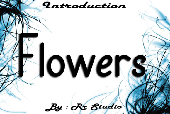 Flowers Font Poster 1