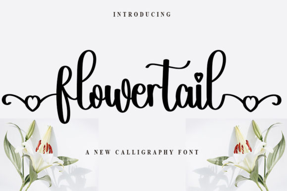 Flowertail Font Poster 1