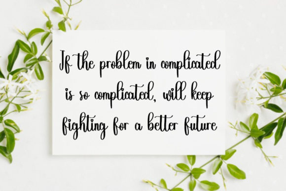Flowertail Font Poster 2