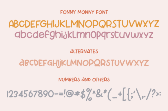 Fonny Monny Font Poster 4