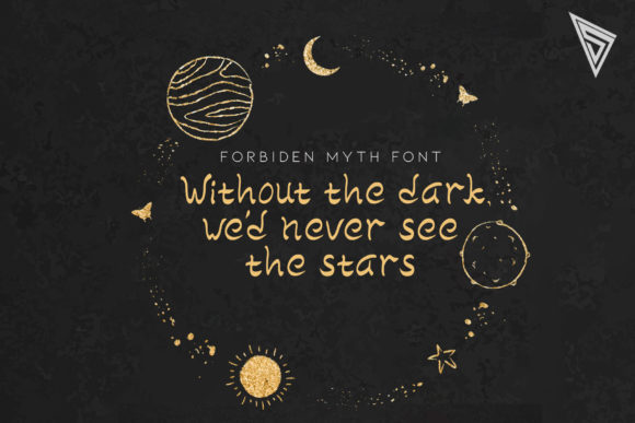 Forbidden Myth Font Poster 2
