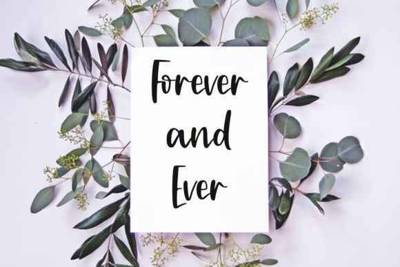 Forever Love Font Poster 3