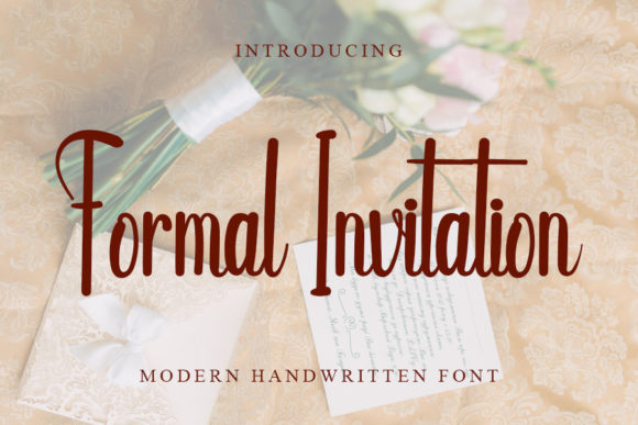 Formal Invitation Font Poster 1