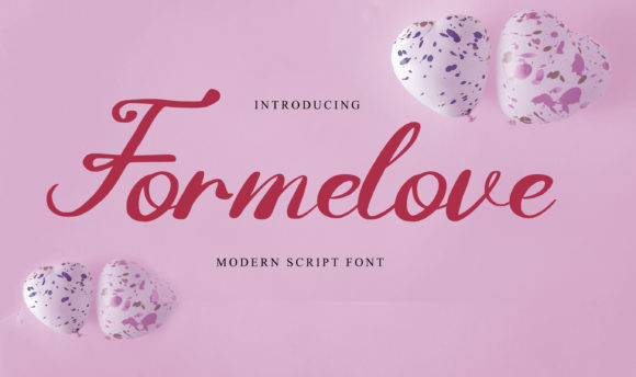 Formelove Font Poster 1