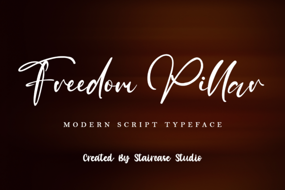 Freedom Pillar Font Poster 1