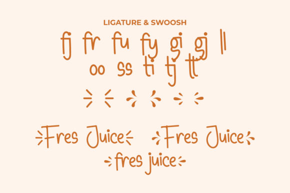 Fresh Juice Font Poster 7