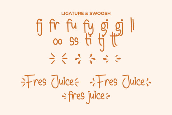 Fresh Juice Font Poster 7