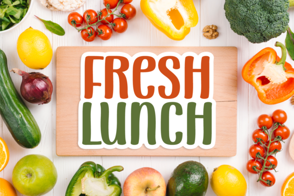 Fresh Lunch Font Poster 1
