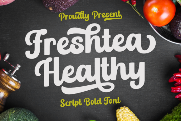 Freshtea Healthy Font Poster 1