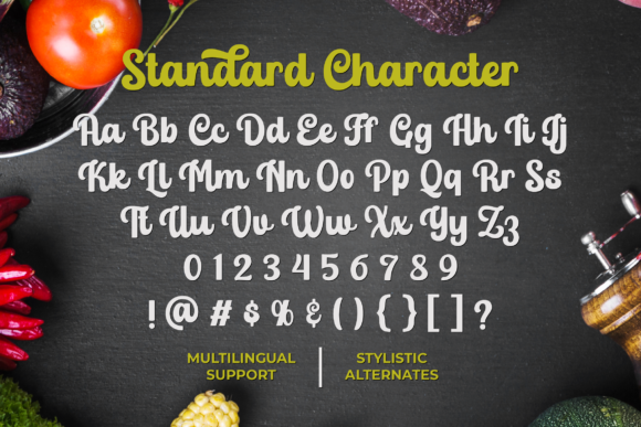 Freshtea Healthy Font Poster 3