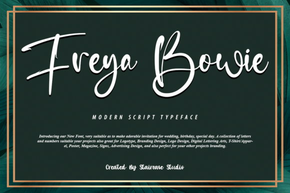 Freya Bowie Font Poster 1