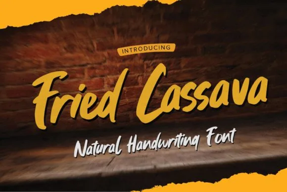Fried Cassava Font Fried Cassava Font Poster 1