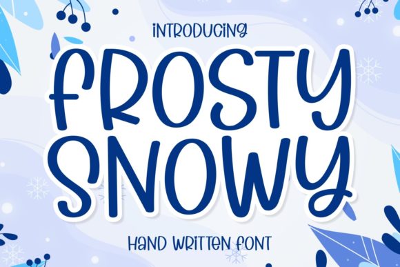Frosty Snowy Font Poster 1