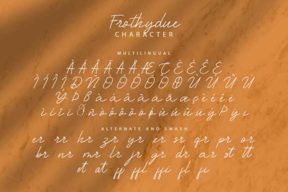 Frothydue Font Poster 9