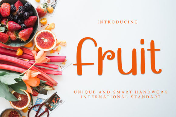 Fruit Font Poster 1