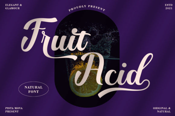 Fruit Acid Font Poster 1