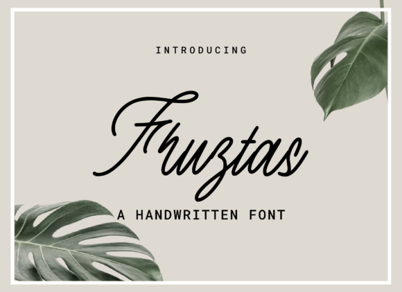 Fruztas Font Poster 1