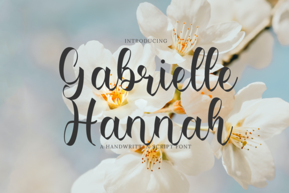 Gabrielle Hannah Font Poster 1