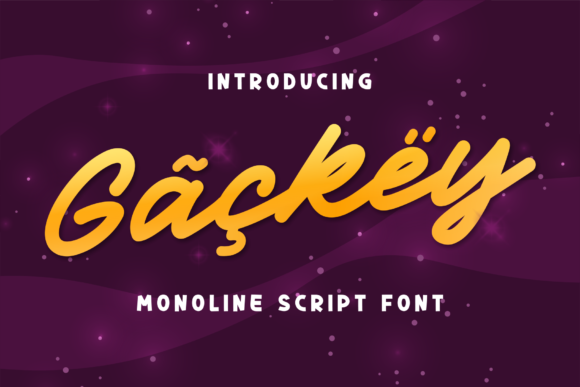 Gackey Font Poster 1