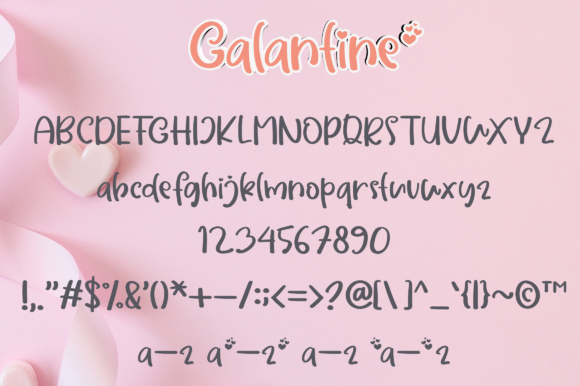 Galantine Font Poster 4