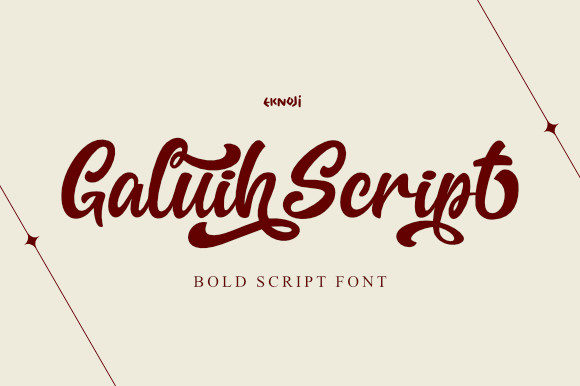 Galiuh Script Font Poster 1