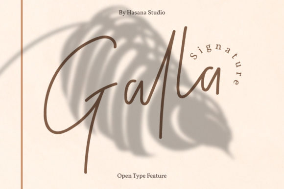 Galla Signature Font