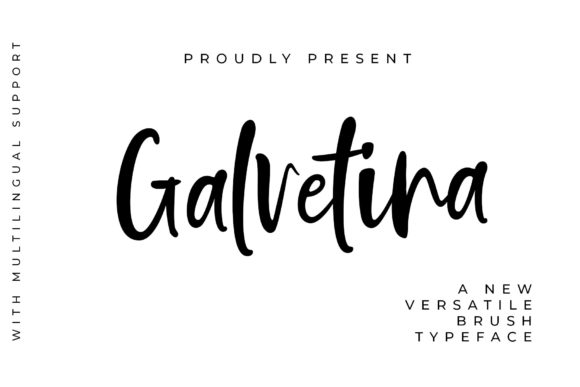 Galvetina Font Poster 1