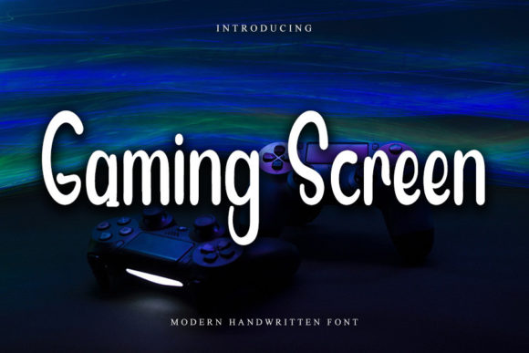 Gaming Screen Font Poster 1