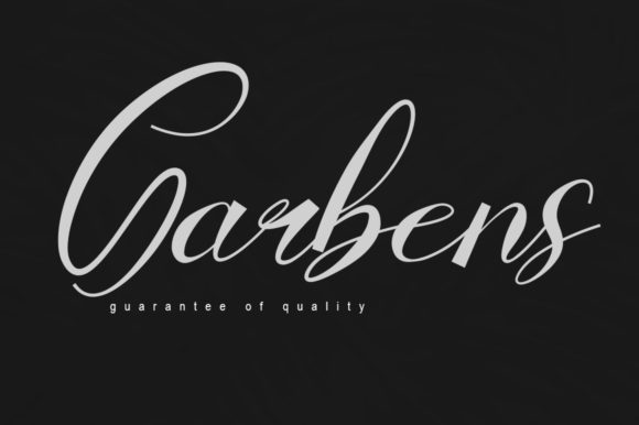 Garbens Font Poster 1