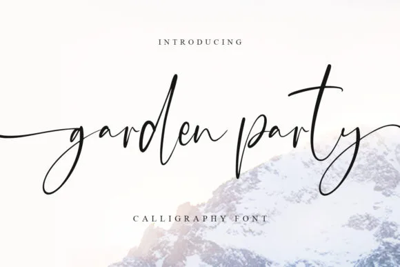Garden Party Font Garden Party Font Poster 1