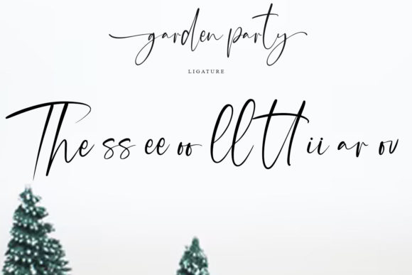 Garden Party Font Poster 15