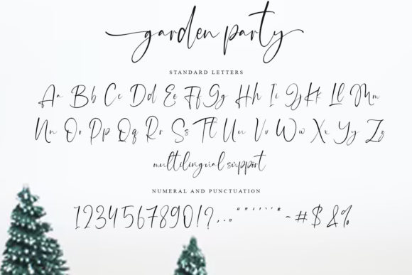 Garden Party Font Poster 10