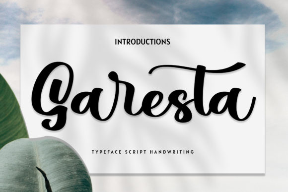 Garesta Font Poster 1