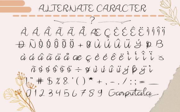 Garputala Font Poster 11