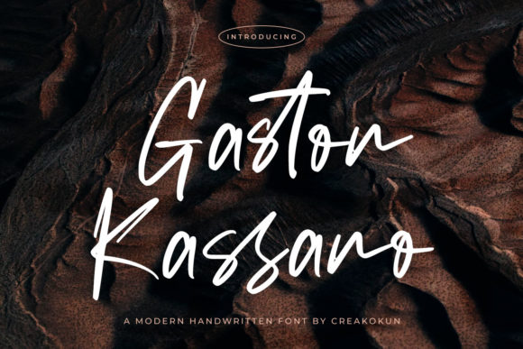 Gaston Kassano Font Poster 1