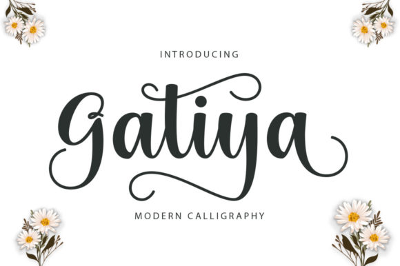 Gatiya Script Font Poster 1