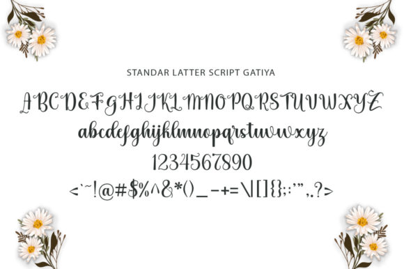 Gatiya Script Font Poster 4