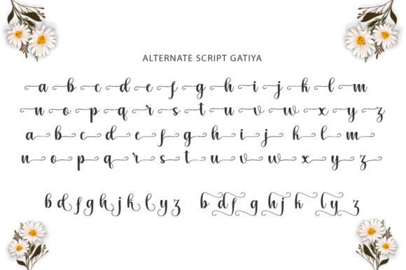 Gatiya Script Font Poster 5